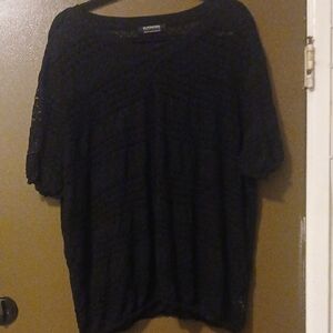 BloomChic Black Lace Blouse